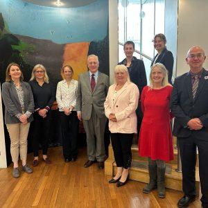 Group photo of IHSGB visit to Embassy of Iceland